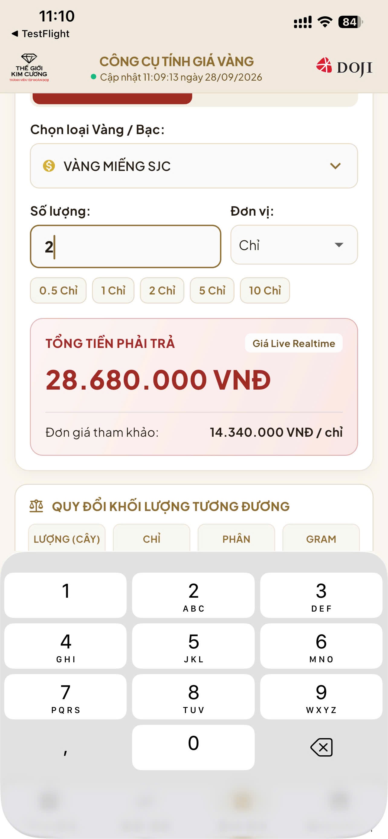 Screenshot 2 of Giá Vàng - Bạc TGKC