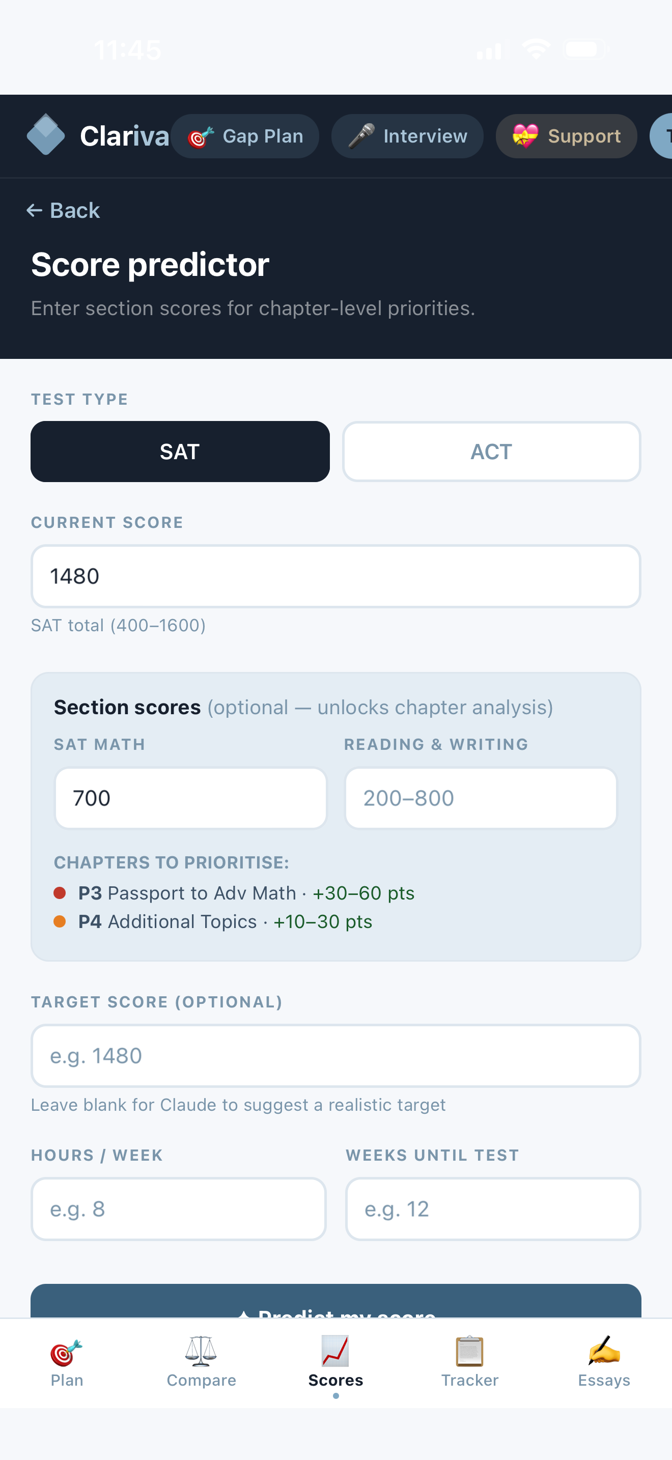 Clariva:College Planning