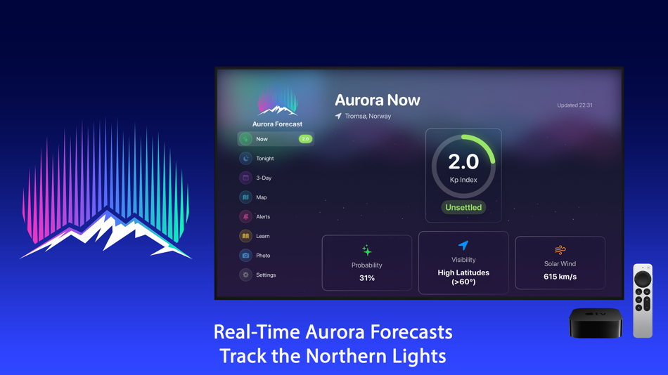 #1. Northern Lights Forecast 4K (iOS) By: Igor Bidenko