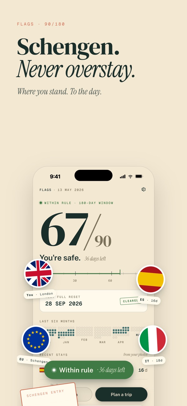 Schengen Calculator screenshot 1