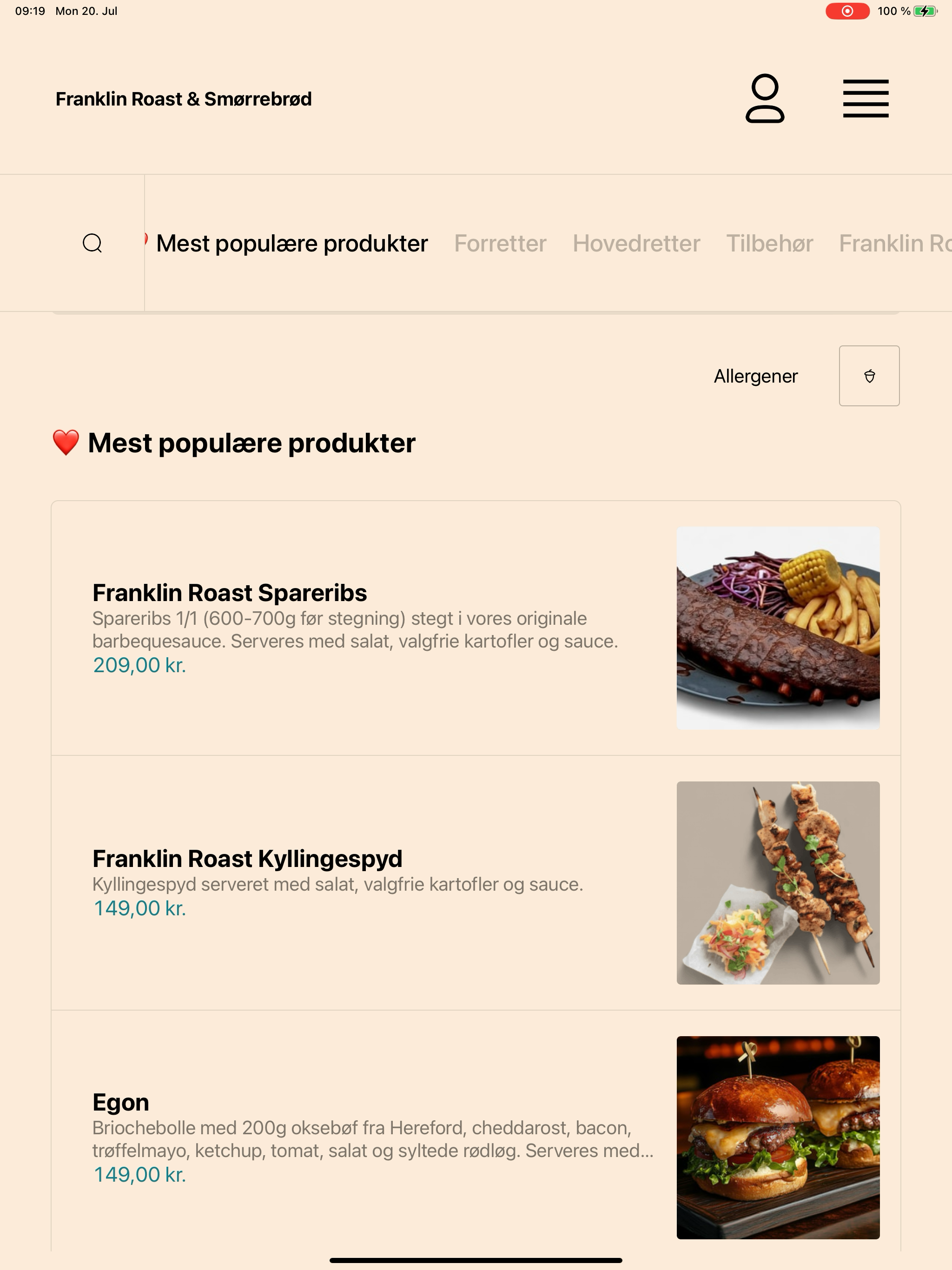 Franklin Roast & Smørrebrød screenshot 11