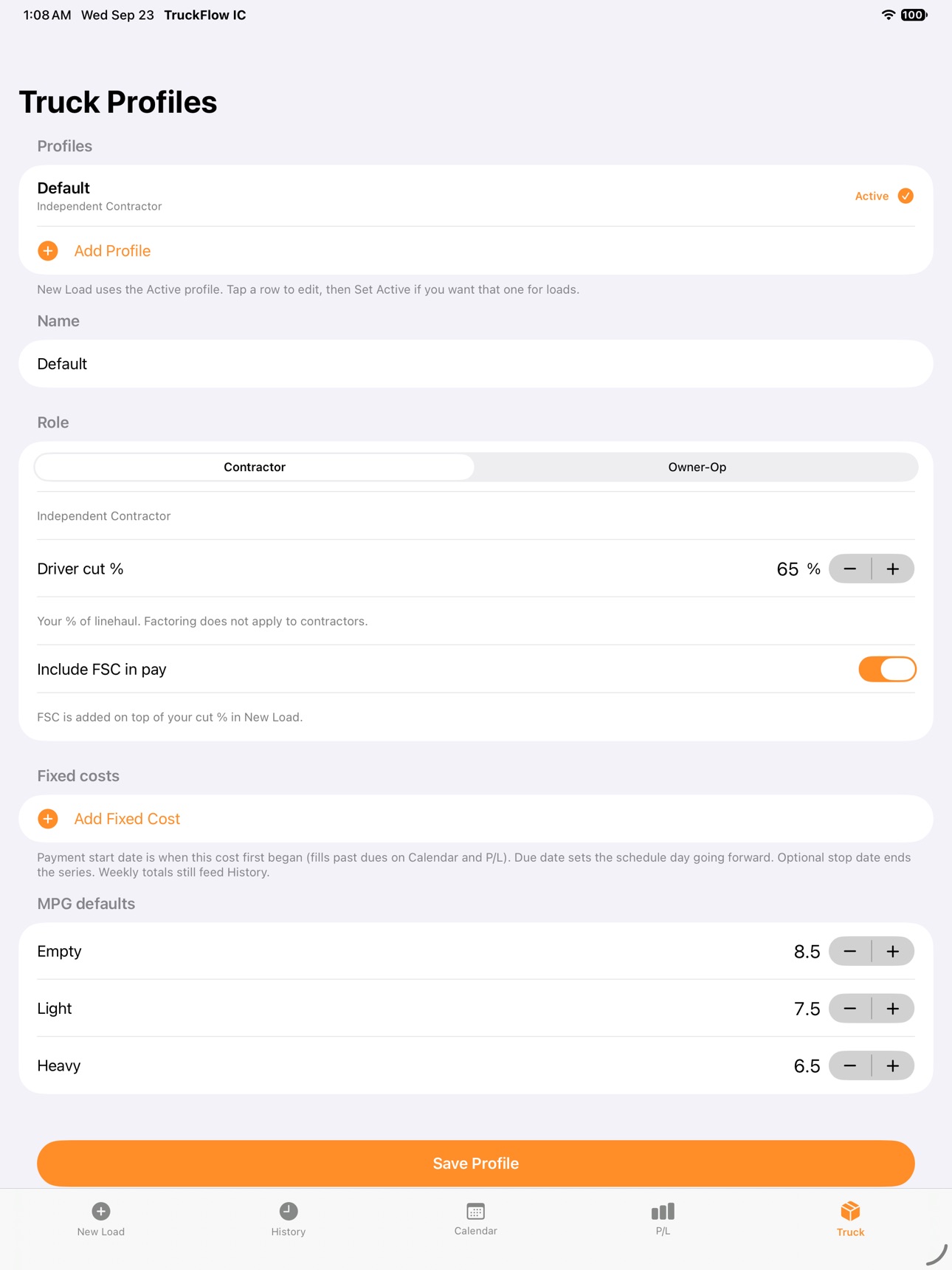 Screenshot 9 of TruckFlow IC: Budget Manager