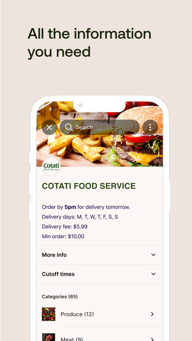 Cotati Food Service Screenshot