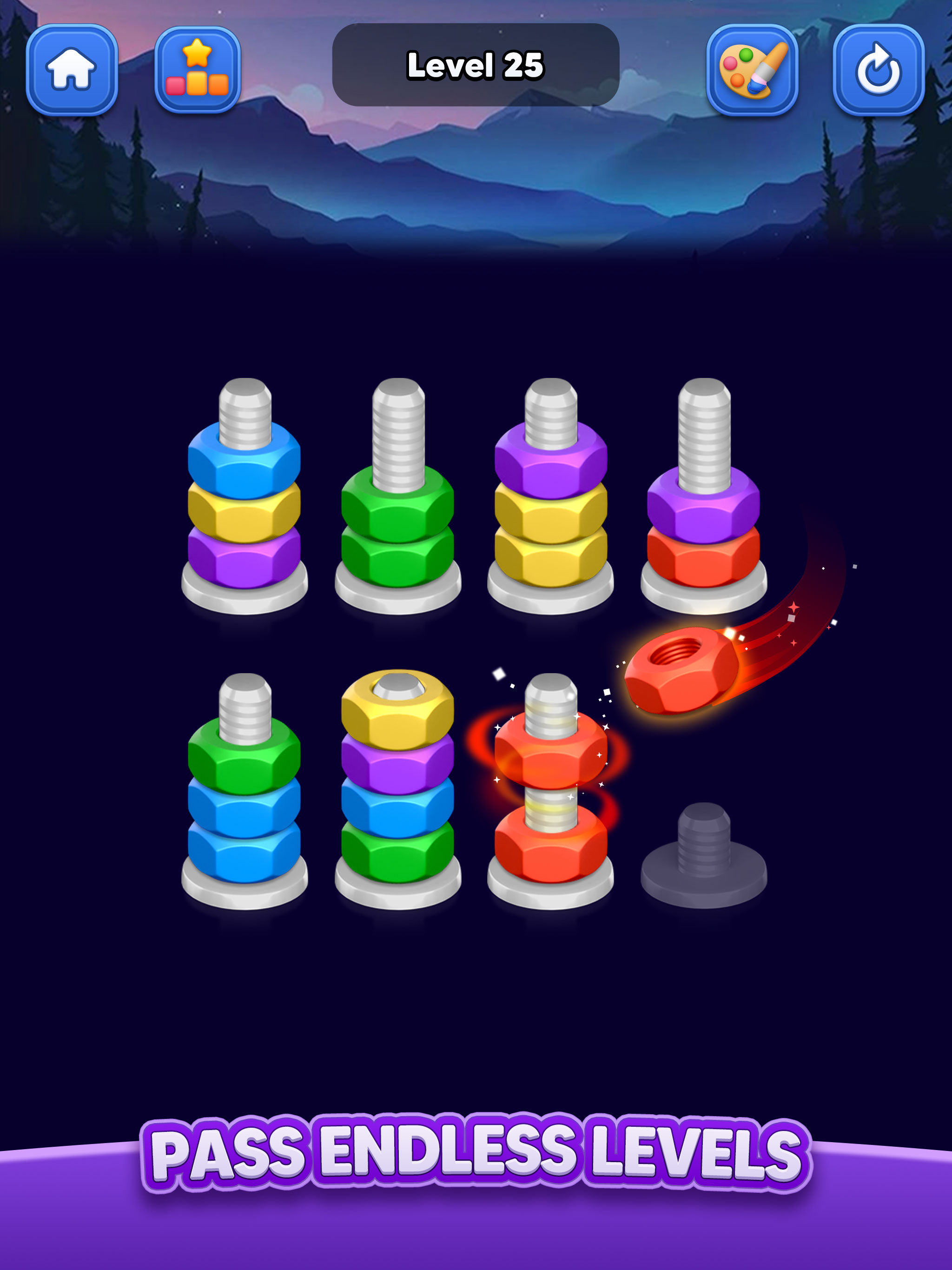Nut Sort: Color Match Game screenshot 9