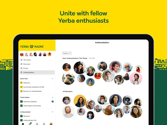 Yerba Madre Ambacebador iPad screenshot 1 - Social Networking app