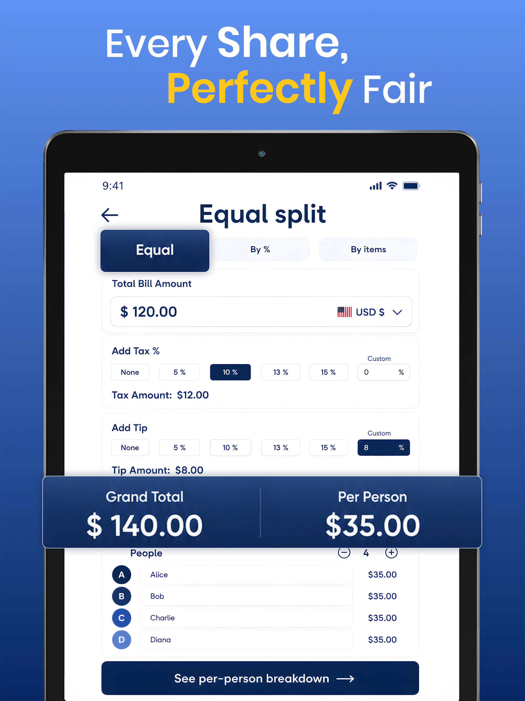 Split Bill: Split Payments App