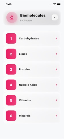 Biochemistry Practice Pro iPhone screenshot