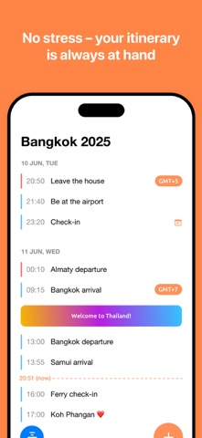 August - the trip planner screenshot