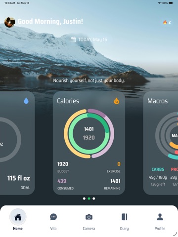 NutraCompass iPad screenshot