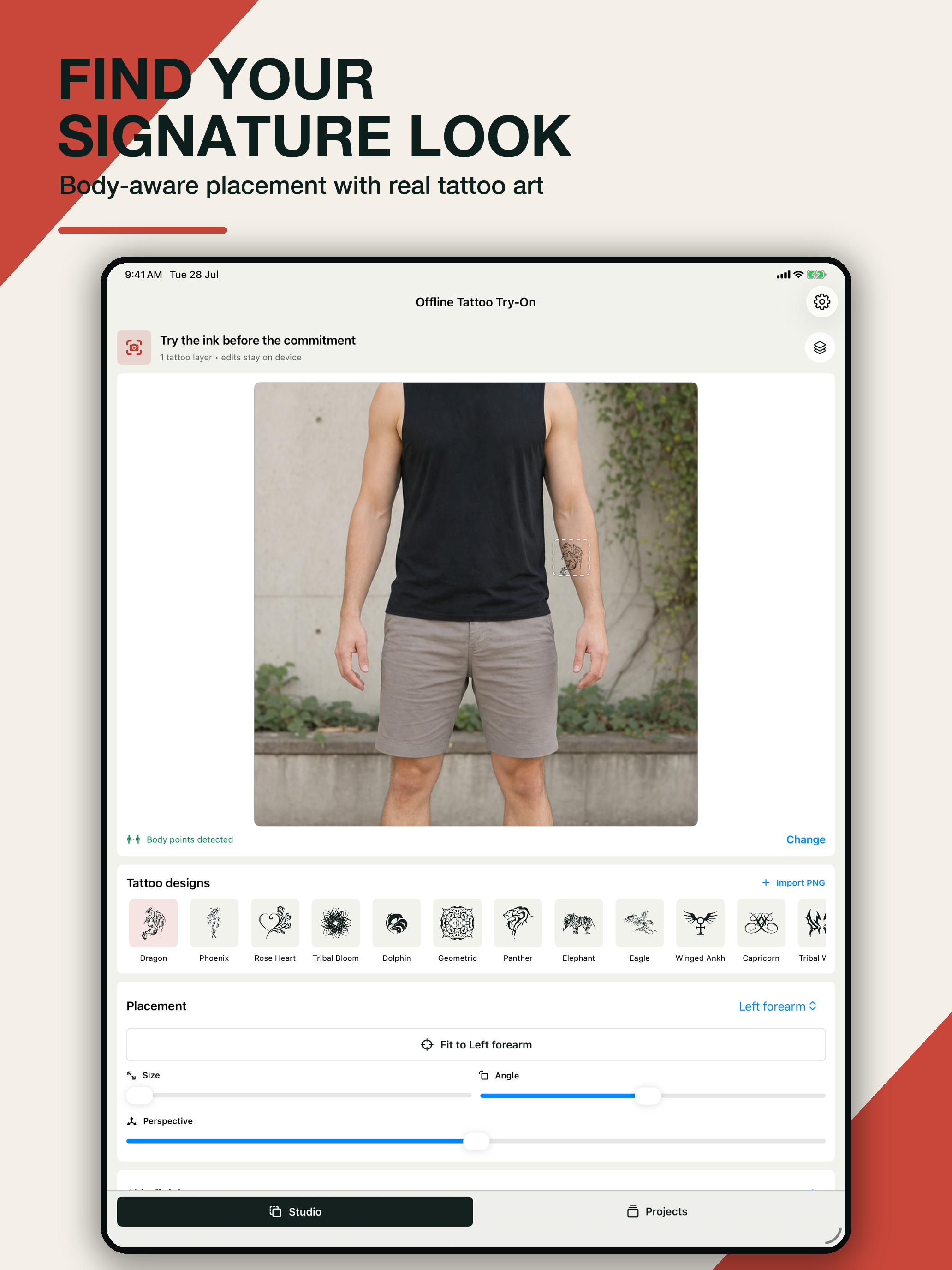 Offline Tattoo Try-On screenshot 7
