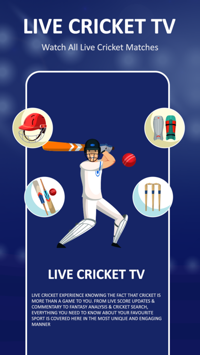 Live cricket Score: watch IPL Screenshot
