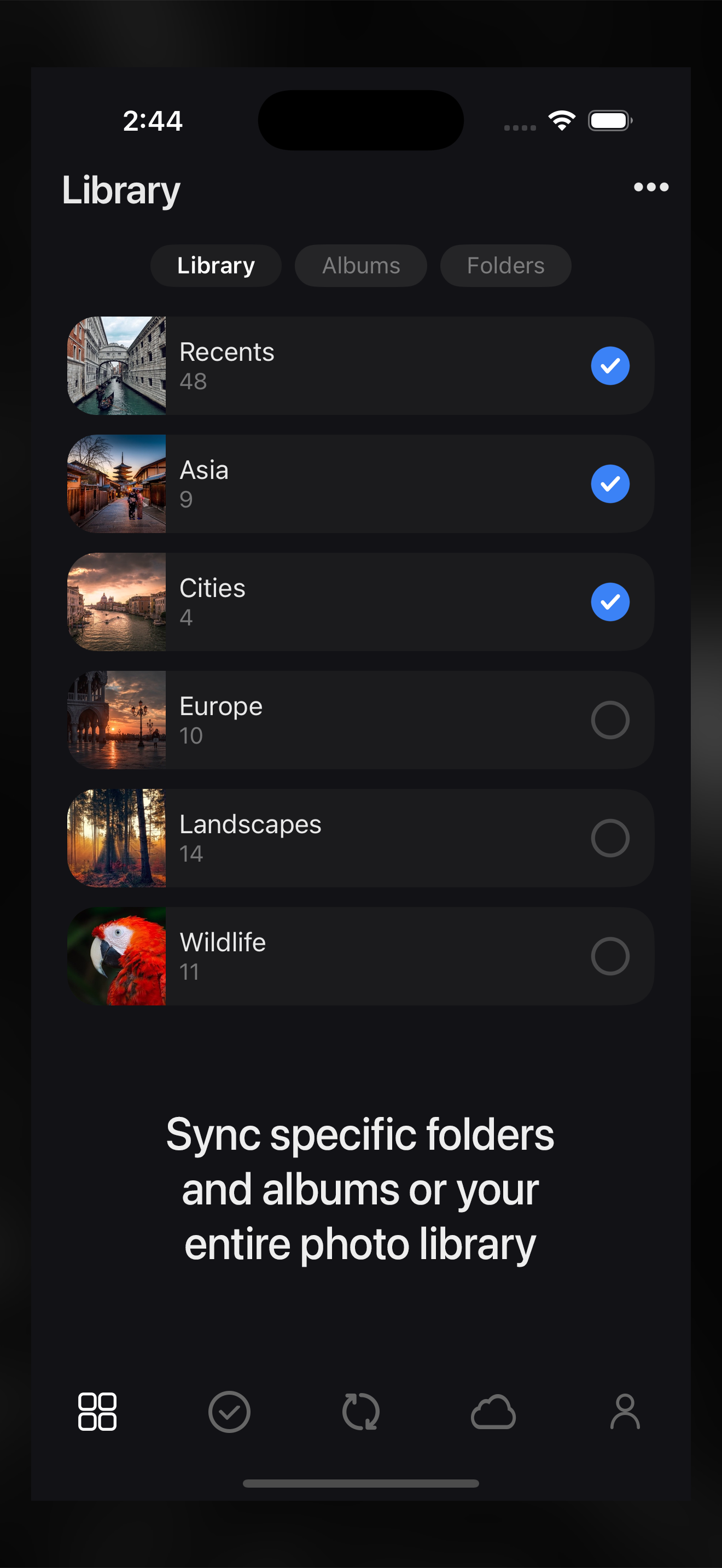 Sync with iCloud Drive