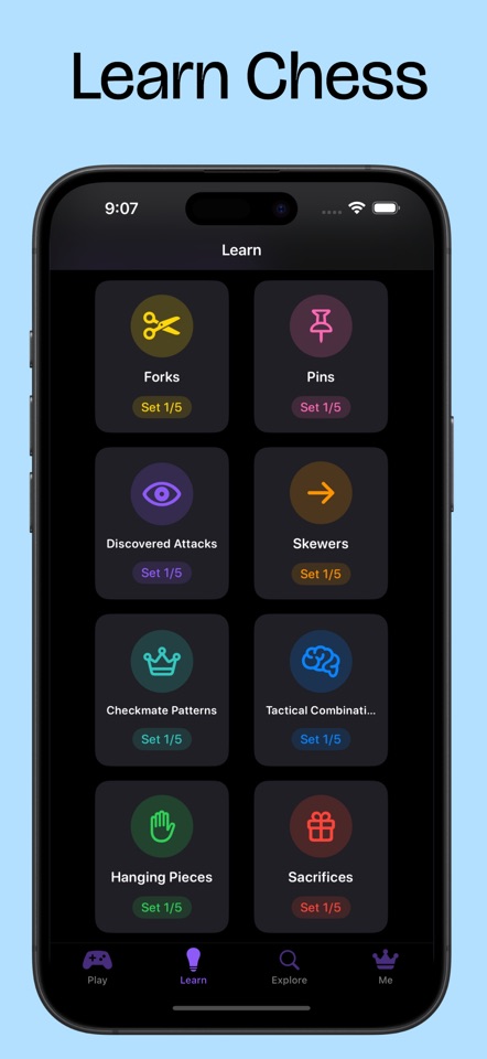 Knighty: Offline Chess Puzzles screenshot 2