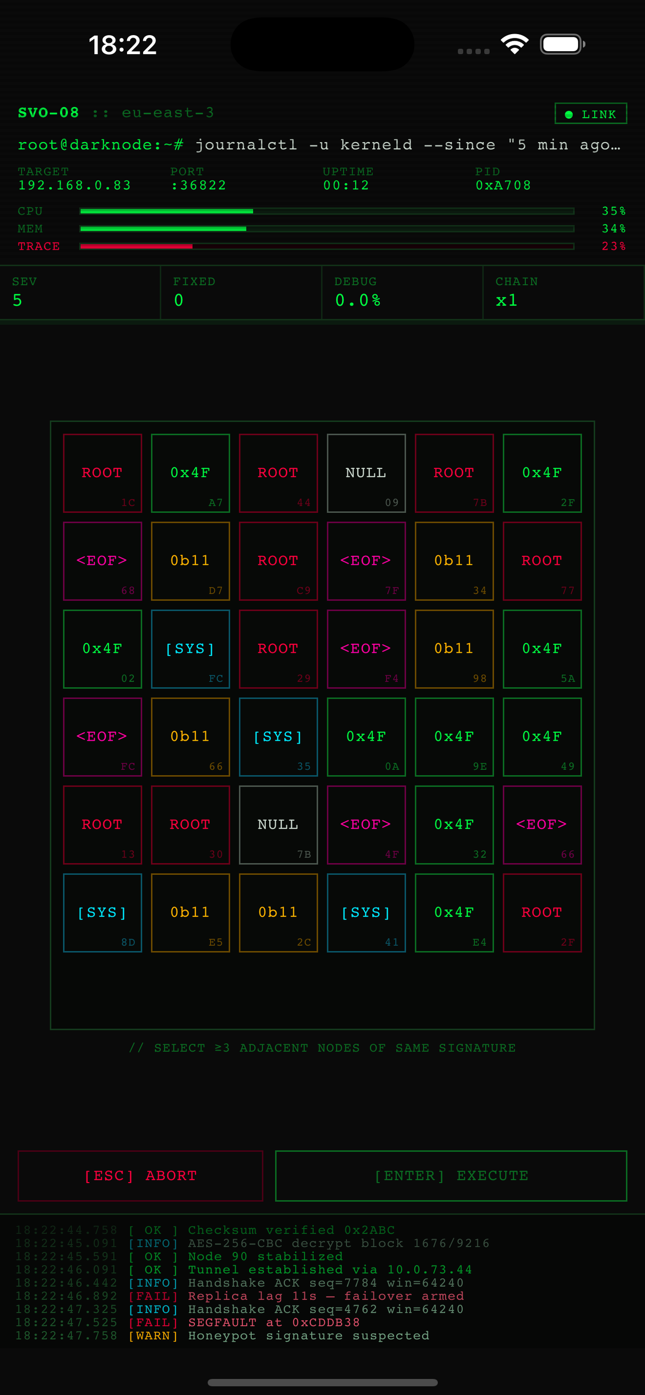 DEBUGGER: Incident Terminal screenshot 3