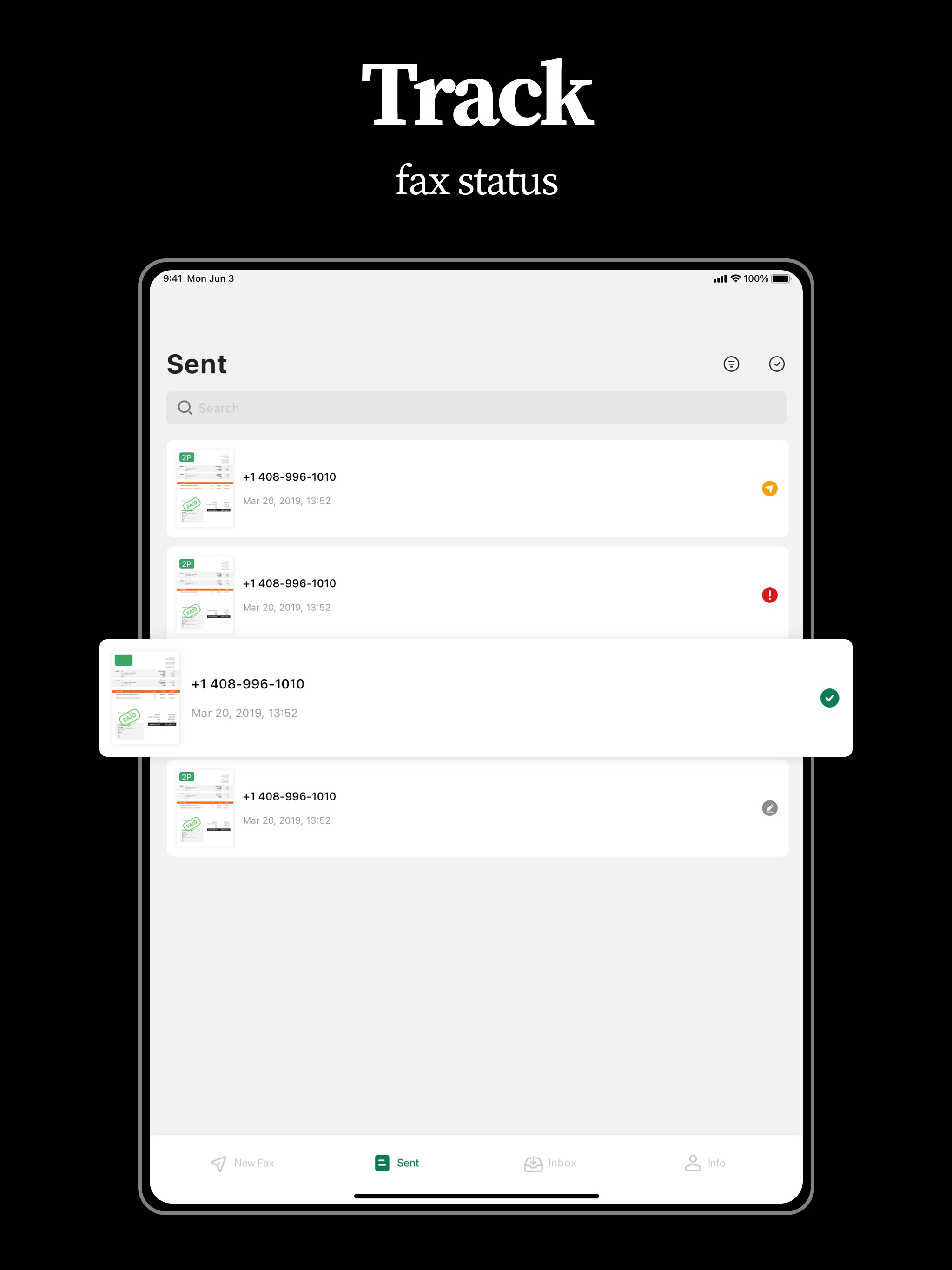 Tiny Fax: Send Fax From iPhone