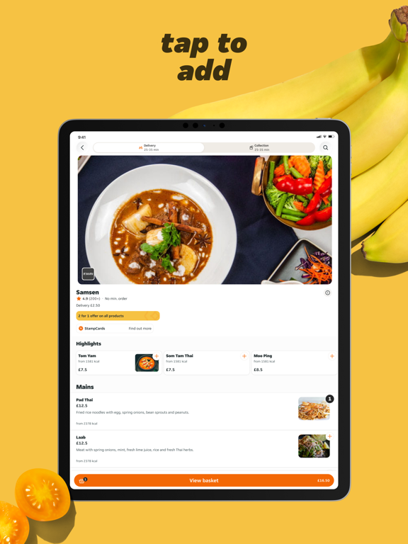 Just Eat - Food Delivery iPad screenshot 4 - Food & Drink app
