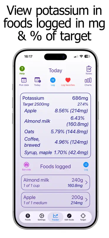 Potassium Counter & Tracker screenshot 6 of 10