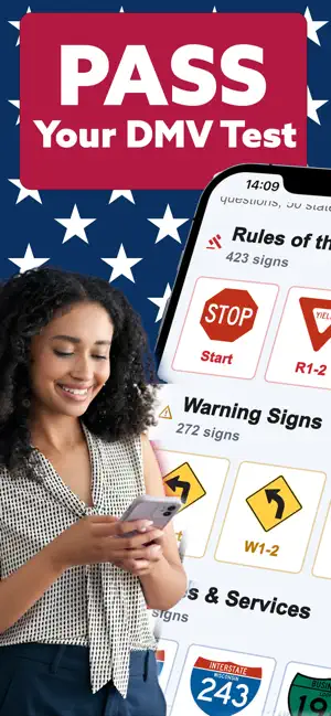 Road Signs & DMV Theory USA screenshot 1