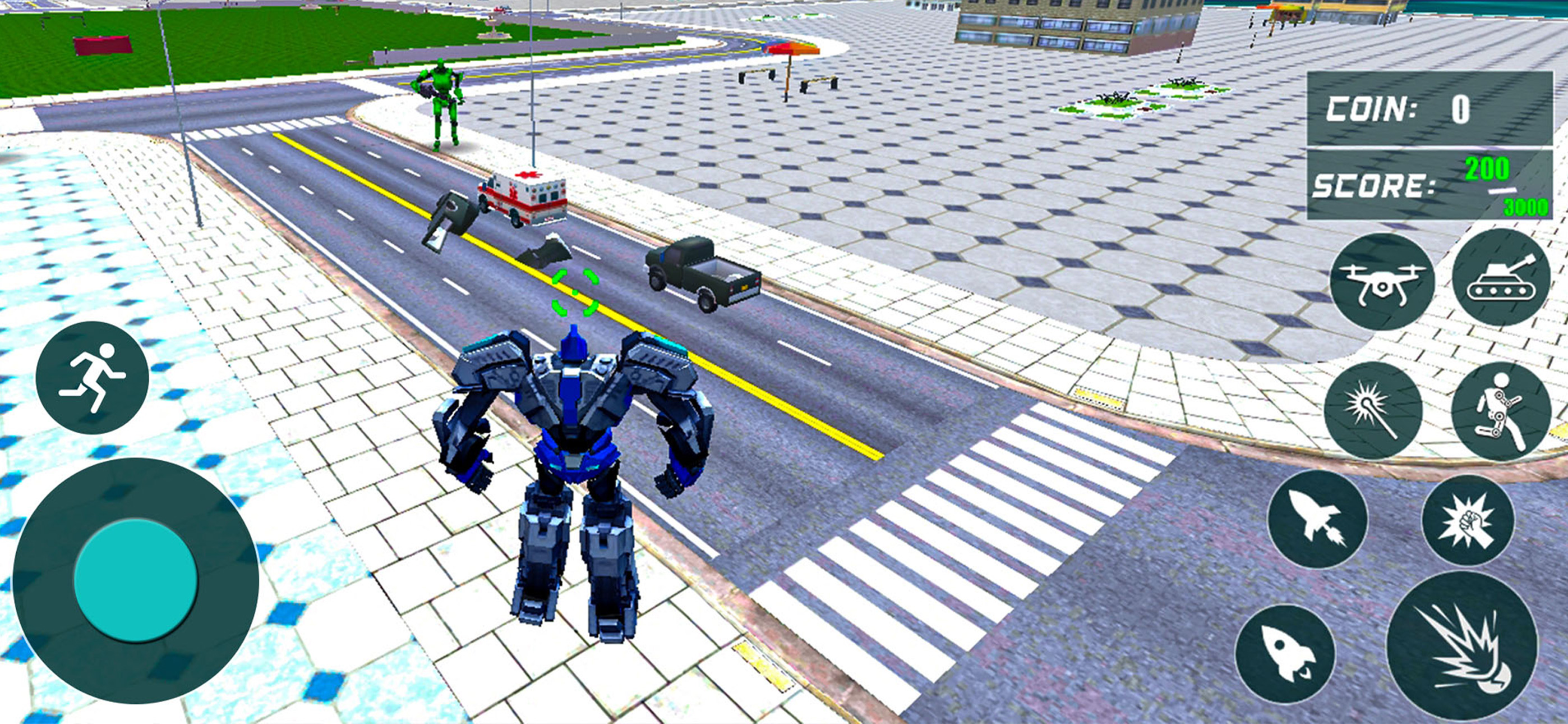 Robot Car Transformation Game