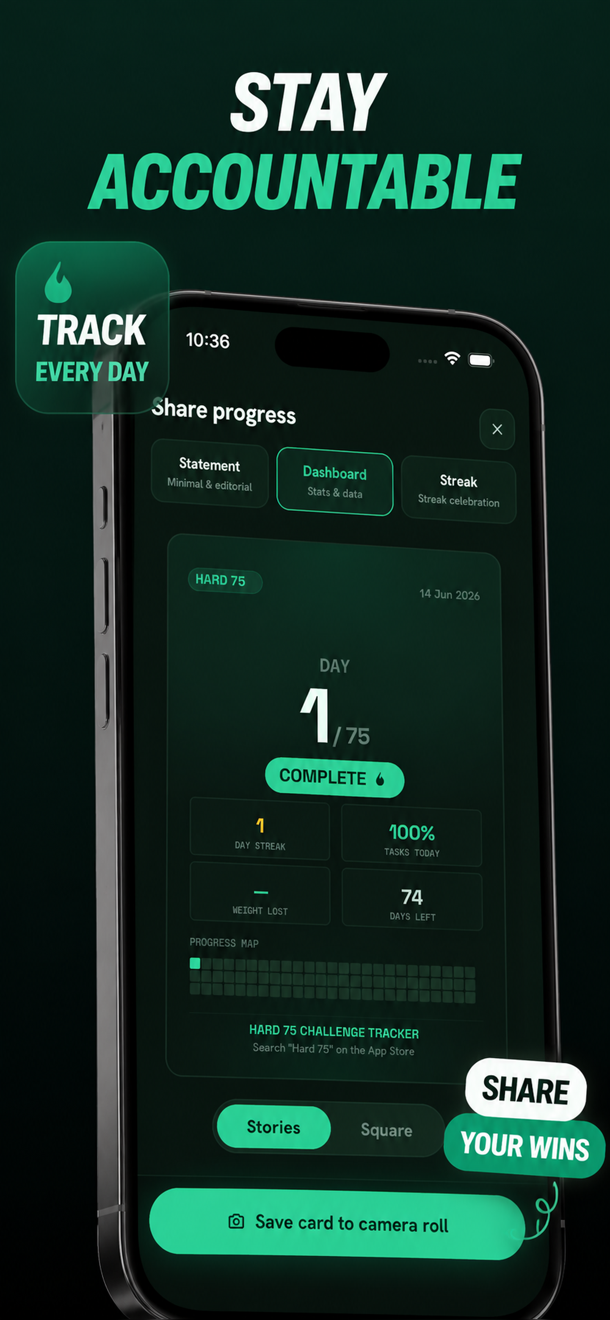 Hard 75: Challenge Tracker