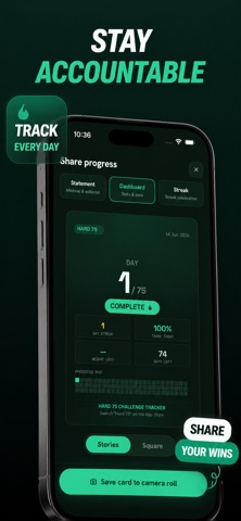 Hard 75: Challenge Tracker screenshot