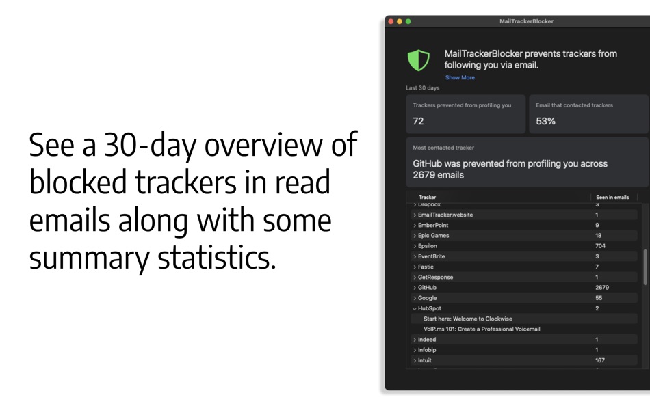 #3. MailTrackerBlocker for Mail (macOS) 由: One Fat Giraffe