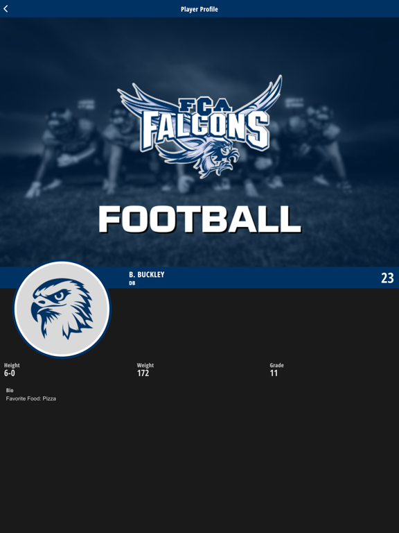 Franklin CA Falcons iPad screenshot 7 - Sports app