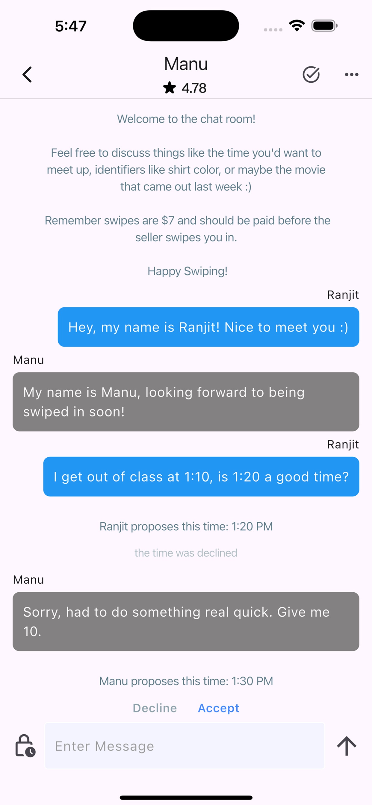 Swipeshare: Meal-Sharing App screenshot 3