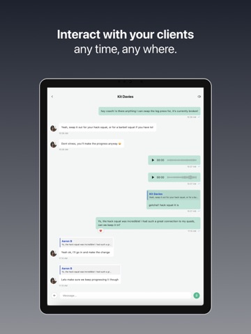 1FIT Coach iPad screenshot