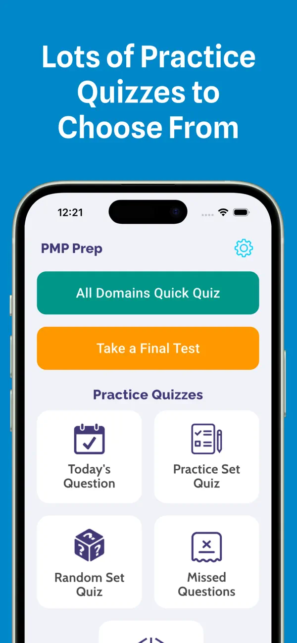 Screenshot #1 pour PMI PMP exam preparation