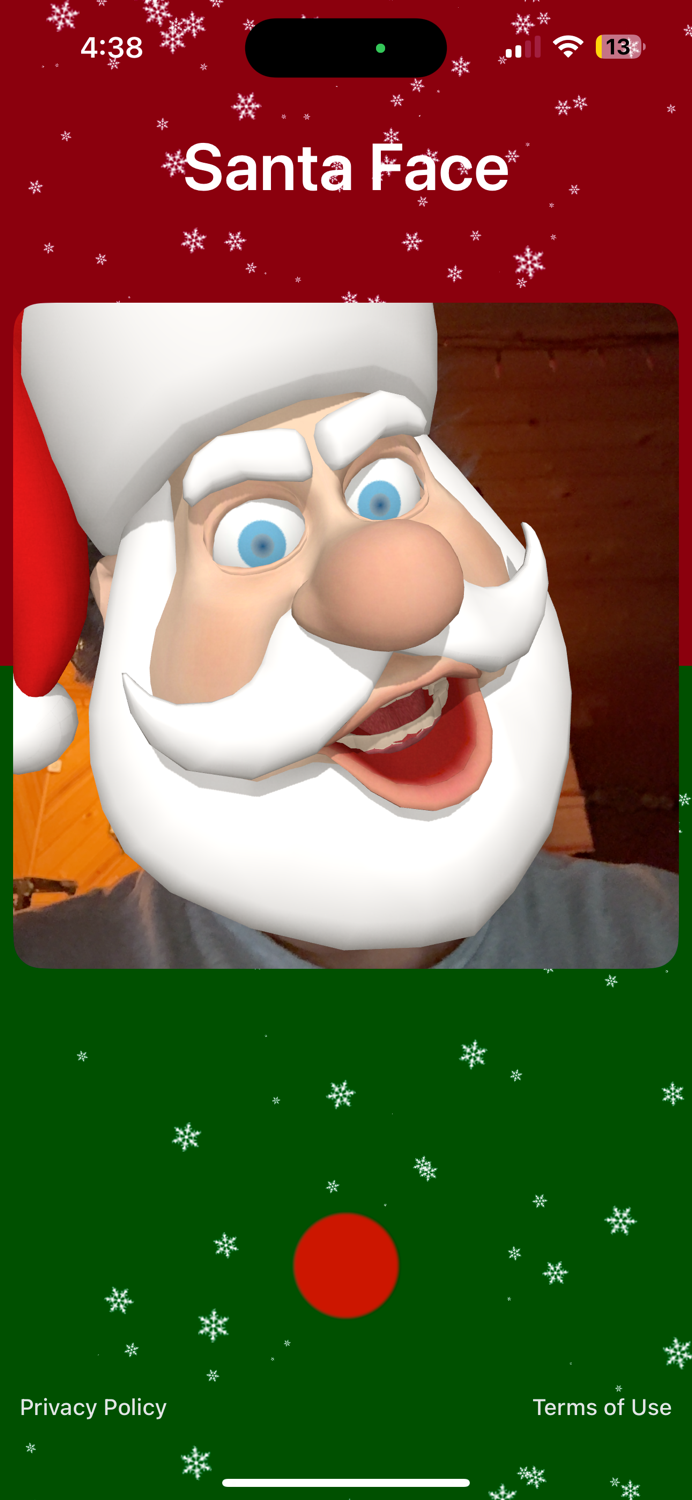 Santa Claus Emoji Face Camera