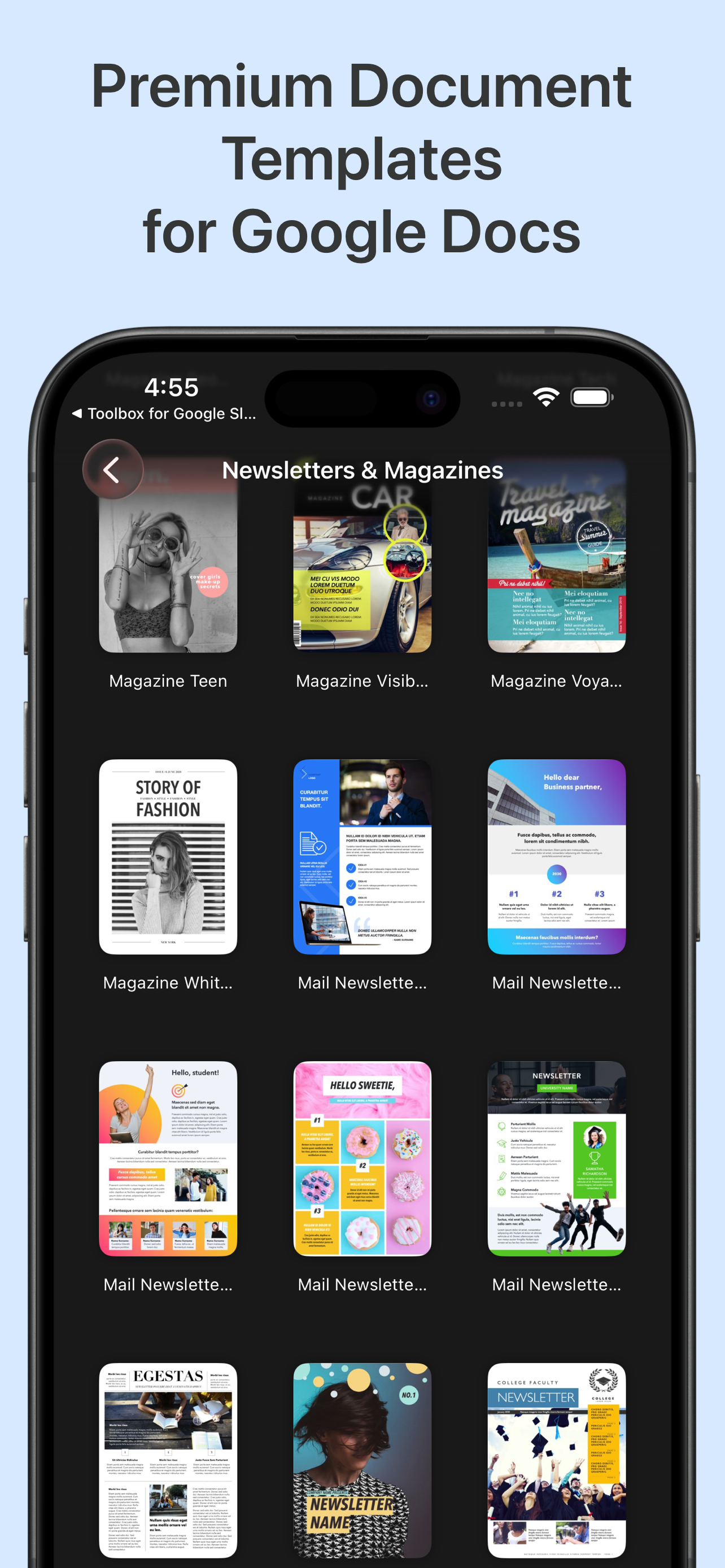 Designs for Google Docs Pro