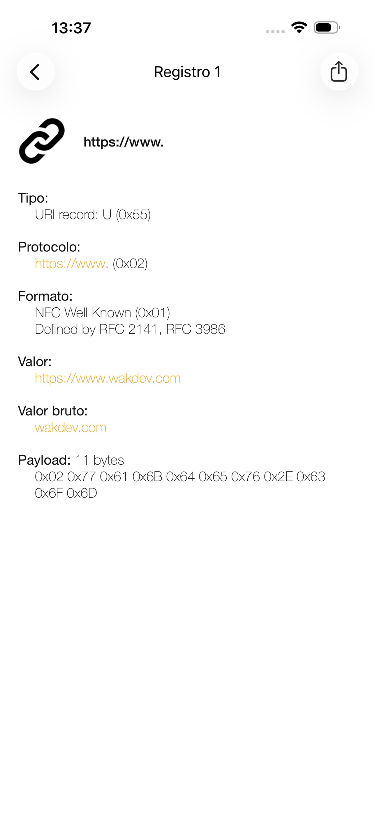Screenshot 3 of NFC Tools