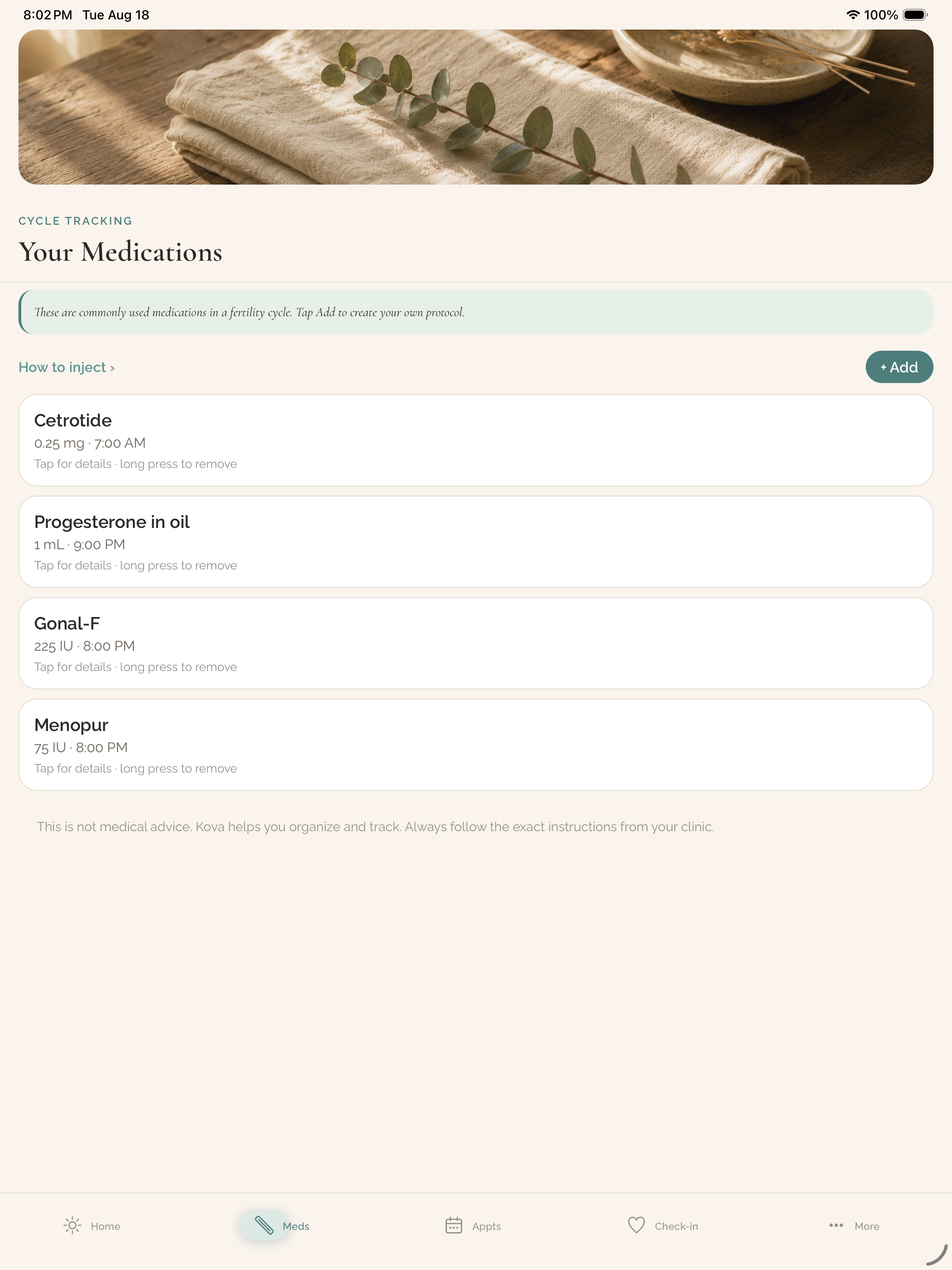 Kova: IVF & Fertility Tracking screenshot 10