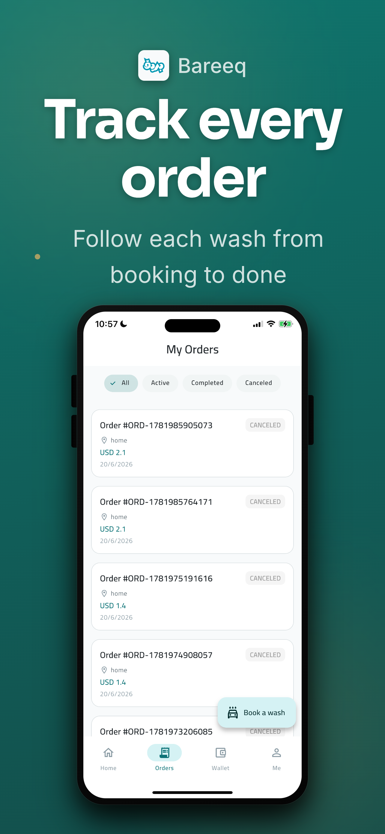 Bareeq: Car Wash on Demand screenshot 8