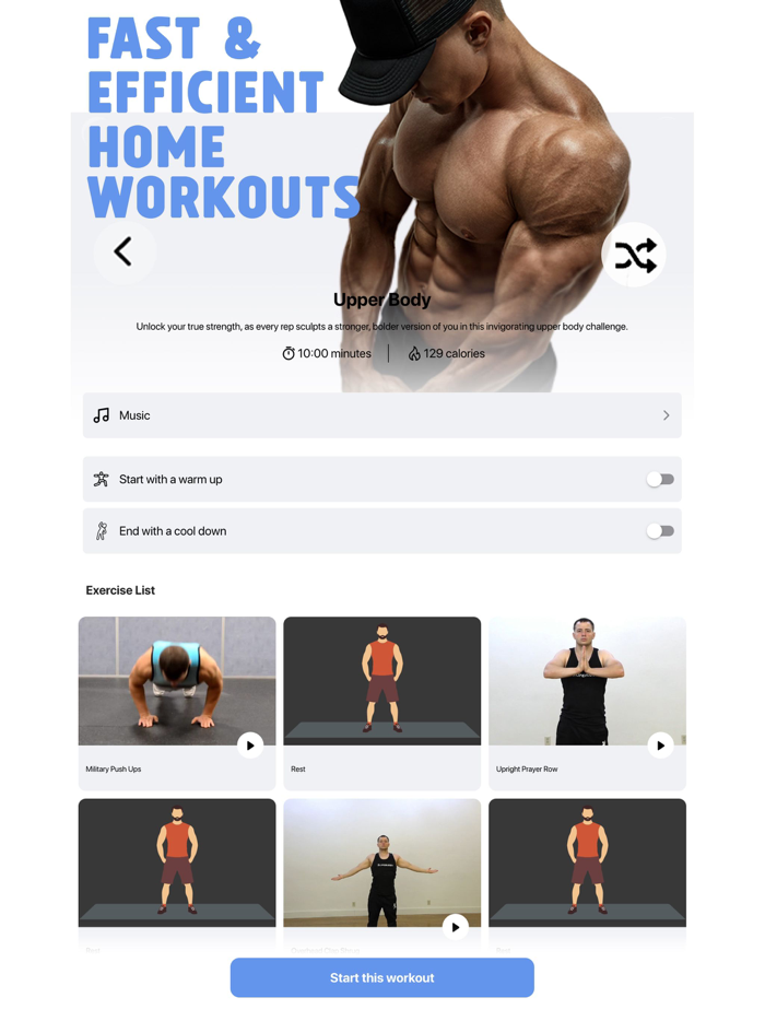 Home Workout Fitness No Tools