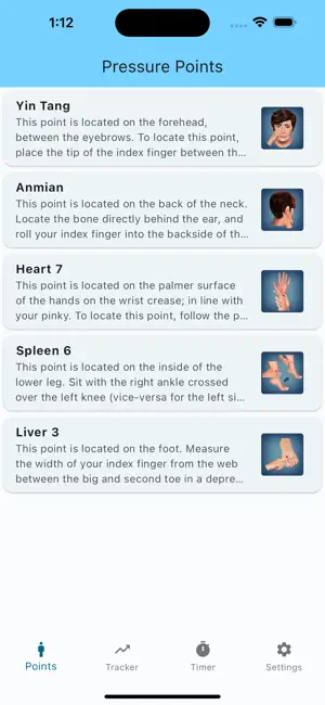 MeTime Acupressure screenshot 2