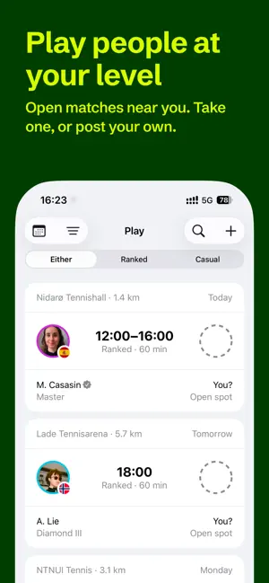 Spela: Play Tennis screenshot 1