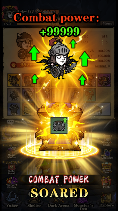 Screenshot #1 pour Endless Castle - open box rpg