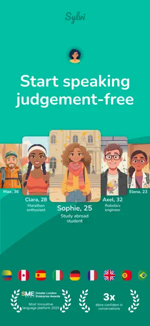 Sylvi: Language Penpals screenshot 1