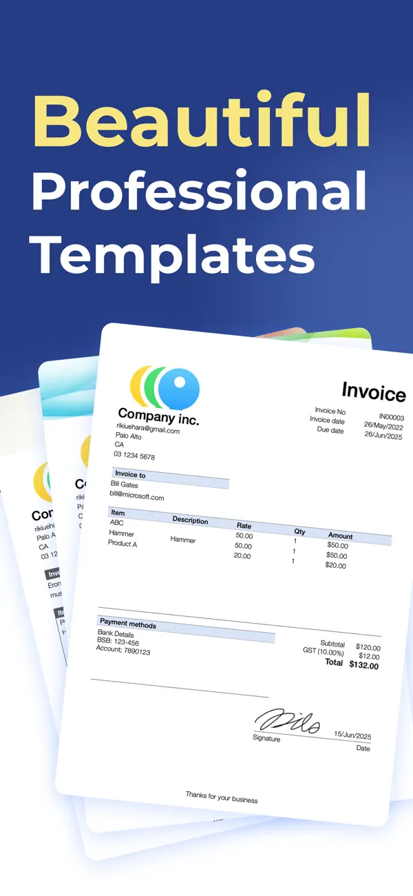 Screenshot #2 pour Invoice Maker PRO.