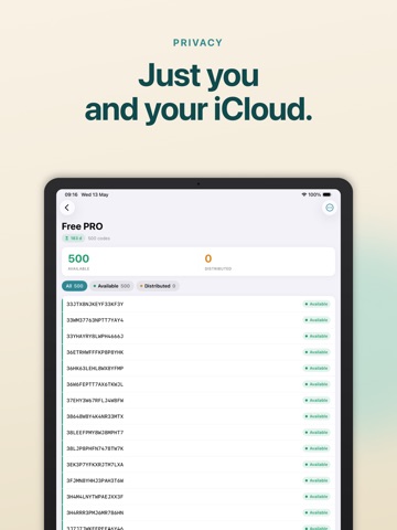 Redeemly: Offer Code Manager iPad screenshot