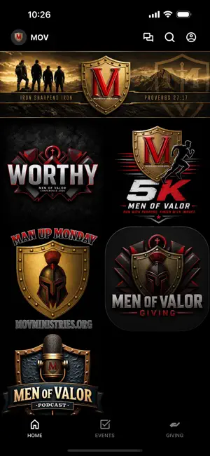 Men Of Valor Ministries screenshot 1