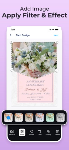Invitation Maker - Invites4U iPhone screenshot