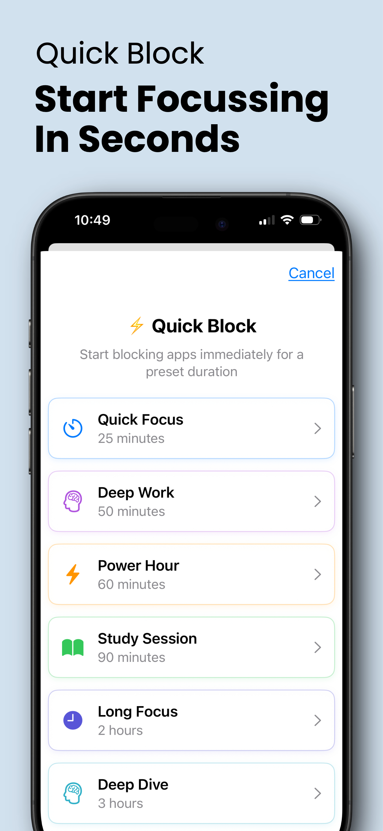 FocusBubble - App Blocker