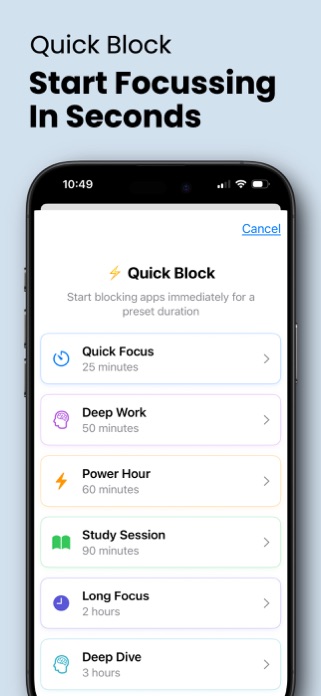 FocusBubble - App Blocker Screenshot 4 of 8