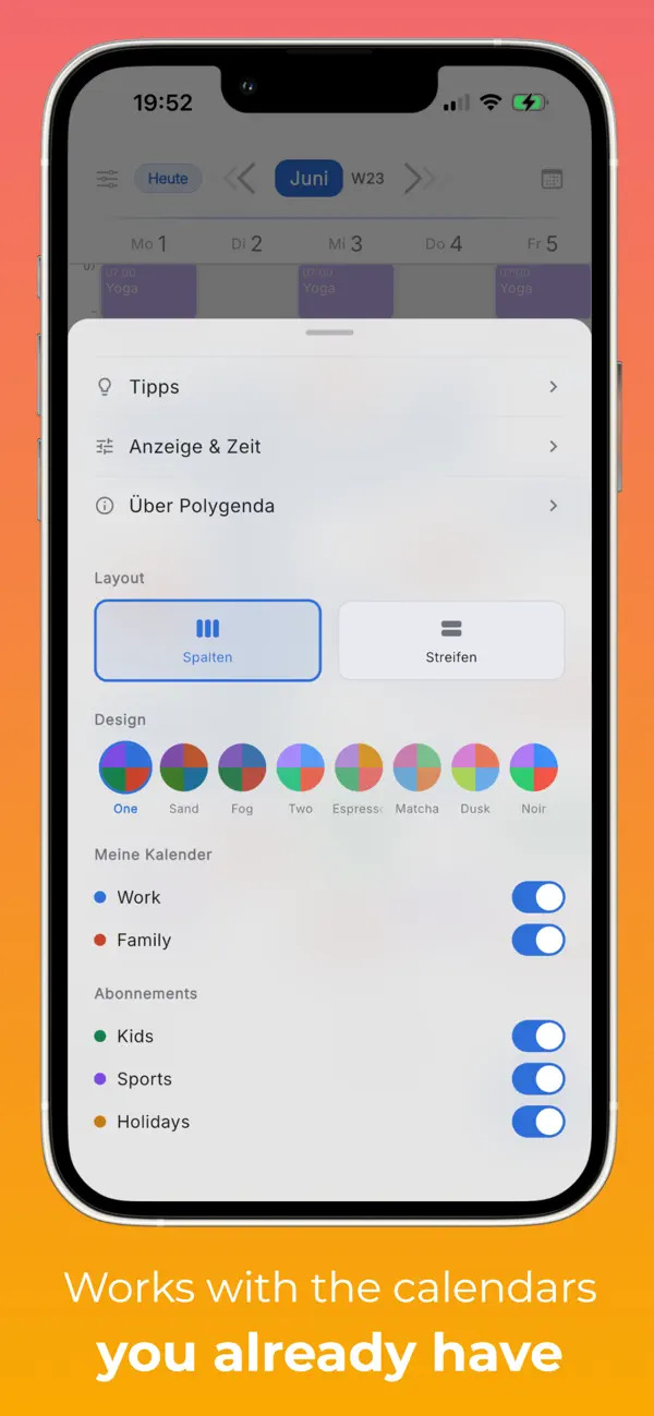 #4. Polygenda – Week & Year (iOS) di: Mario Gersbach