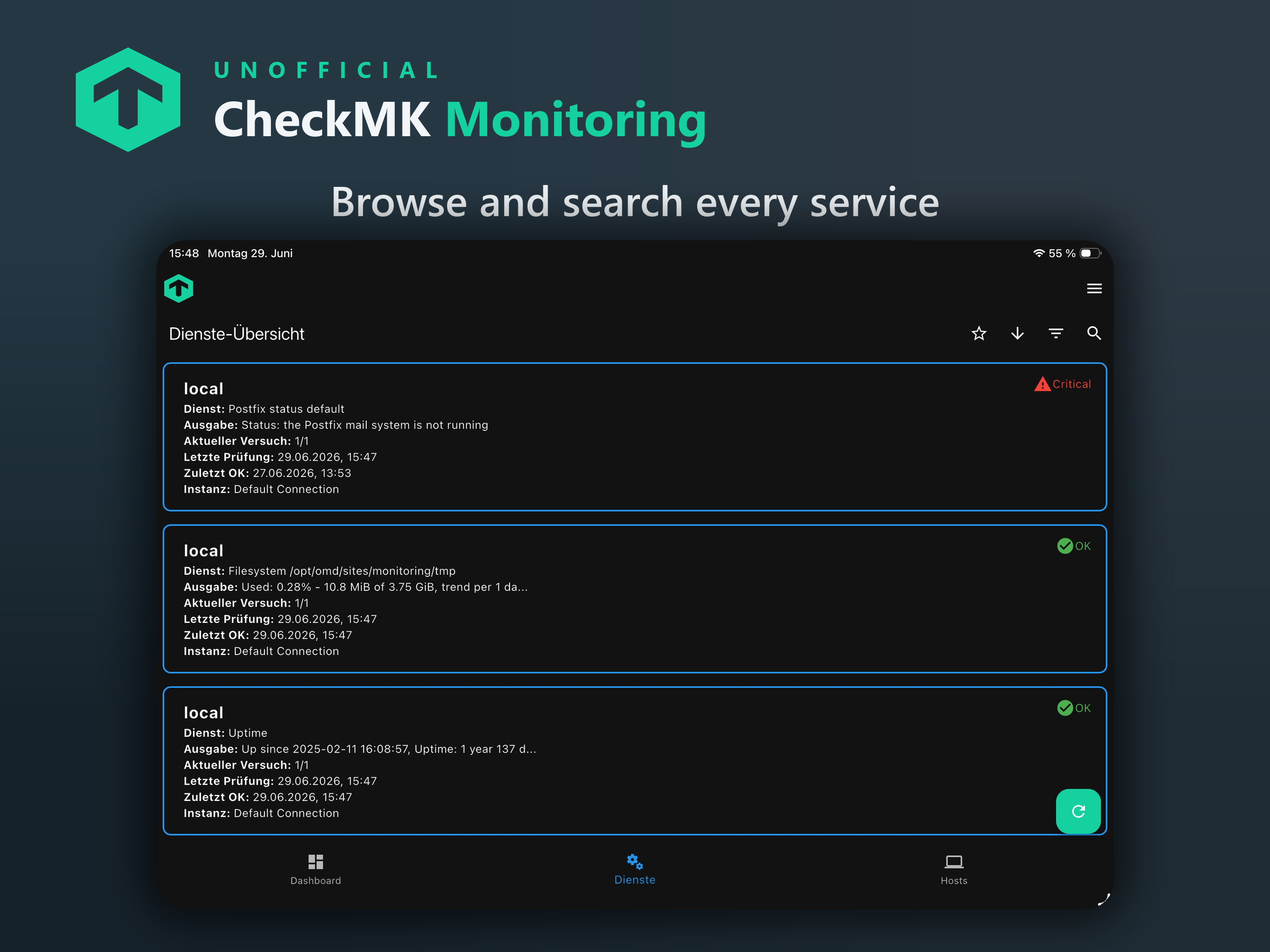 Unofficial CheckMK Monitoring screenshot 10