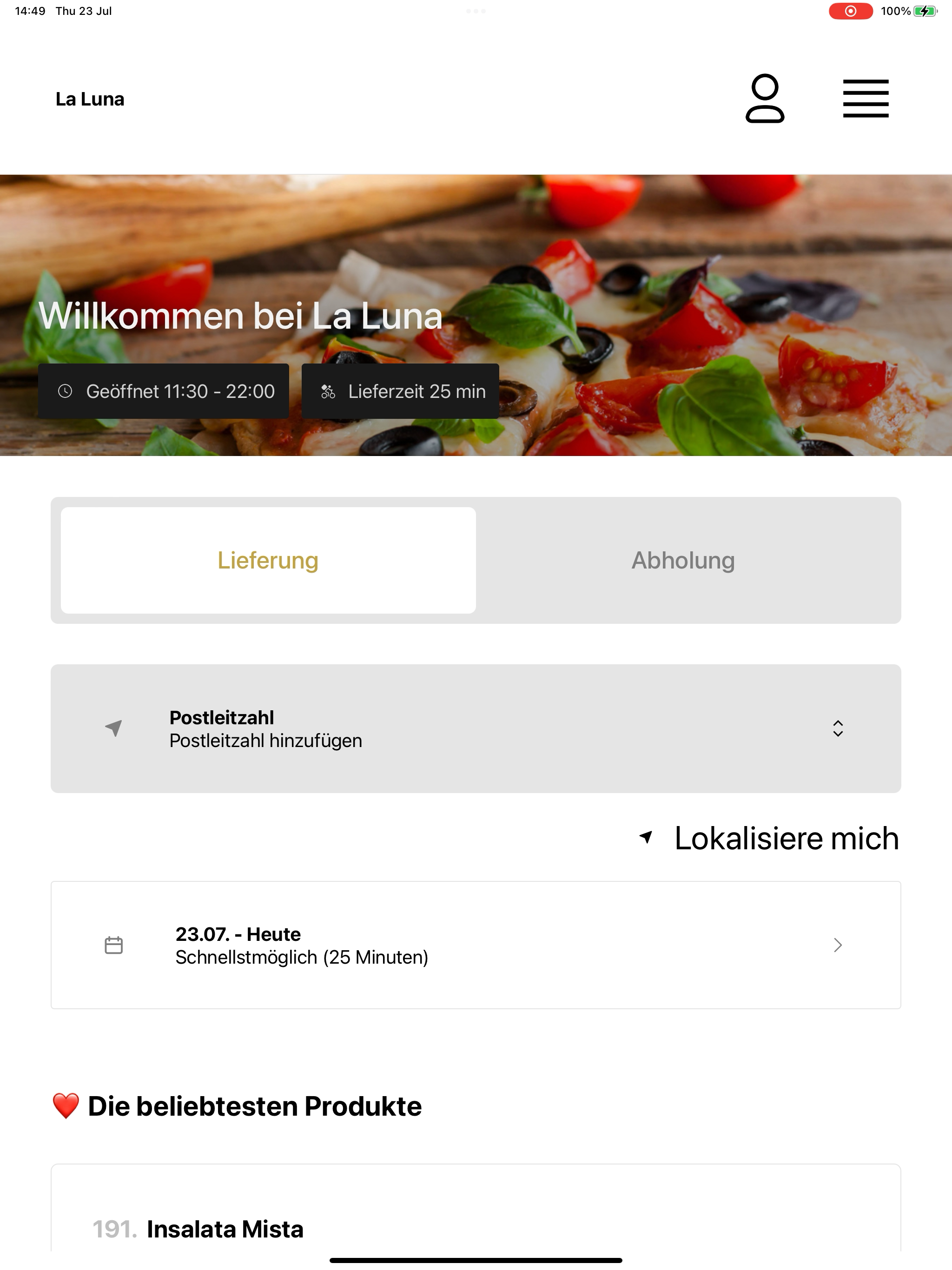 La Luna Pizza screenshot 13