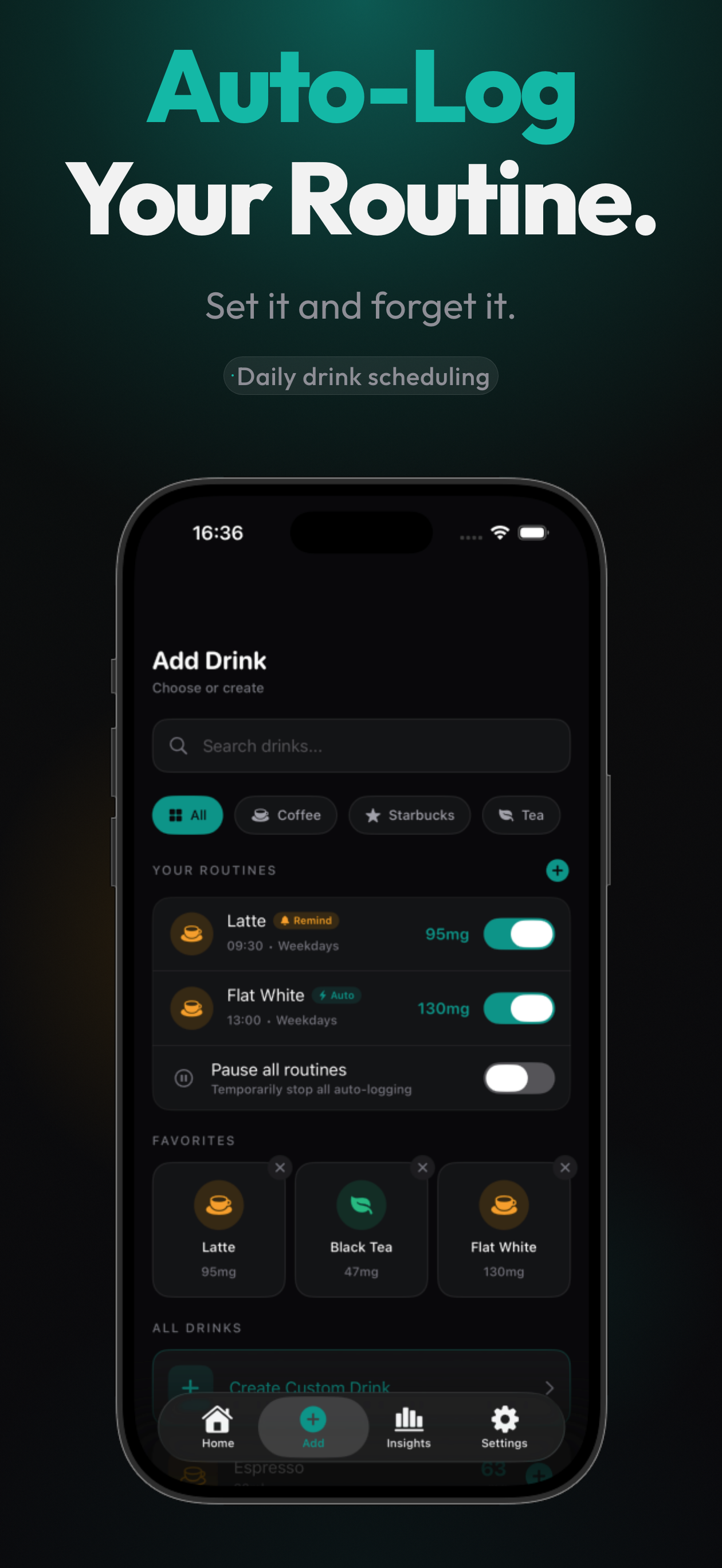CaffeineMate: Caffeine Tracker screenshot 5